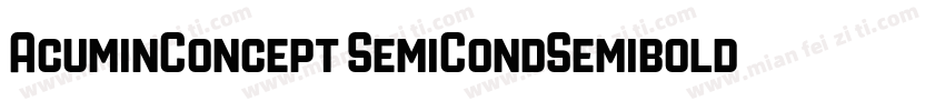 AcuminConcept SemiCondSemibold字体转换
